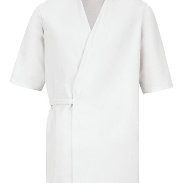 Collarless Poplin Butcher Wrap Thumbnail