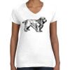 Women's Fine Jersey V-Neck Tee Thumbnail