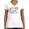 Women's Fine Jersey V-Neck Tee Thumbnail