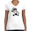 Women's Fine Jersey V-Neck Tee Thumbnail