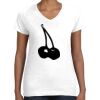 Women's Fine Jersey V-Neck Tee Thumbnail