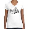 Women's Fine Jersey V-Neck Tee Thumbnail