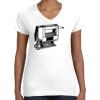 Women's Fine Jersey V-Neck Tee Thumbnail