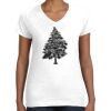 Women's Fine Jersey V-Neck Tee Thumbnail