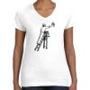 Women's Fine Jersey V-Neck Tee Thumbnail