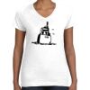 Women's Fine Jersey V-Neck Tee Thumbnail