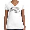 Women's Fine Jersey V-Neck Tee Thumbnail