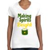 Women's Fine Jersey V-Neck Tee Thumbnail