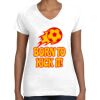 Women's Fine Jersey V-Neck Tee Thumbnail