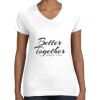 Women's Fine Jersey V-Neck Tee Thumbnail